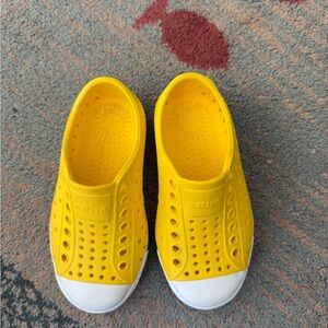 Native Yellow and White Water Shoes Lightweight Slip-On